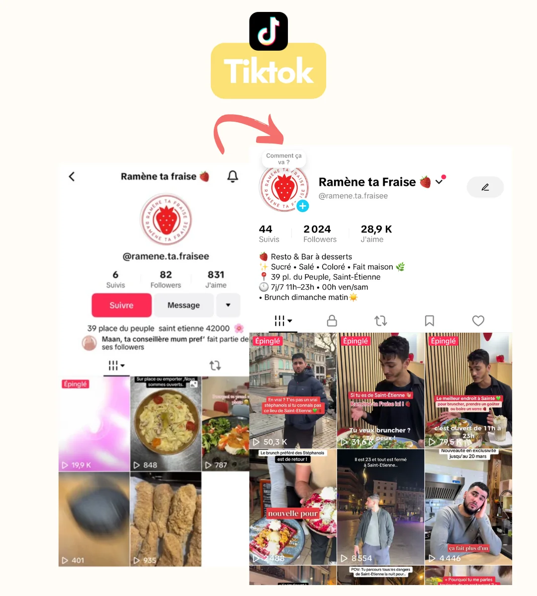 Ramène ta Fraise TikTok profil