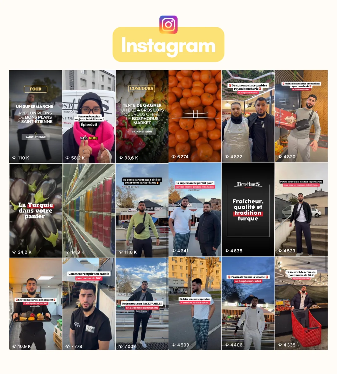 Instagram Posts Bosphorus Market