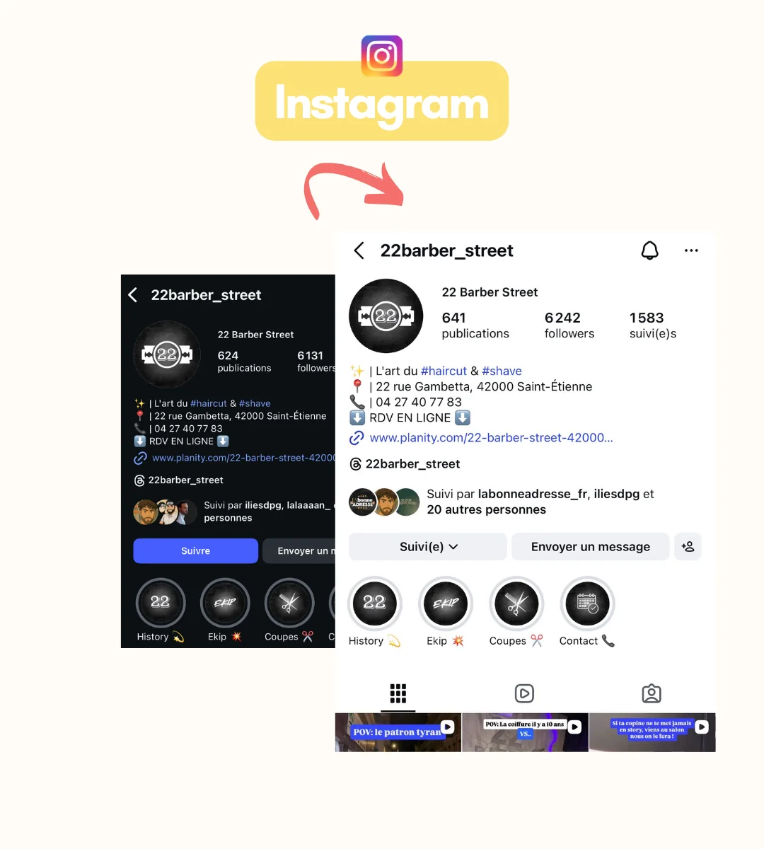 22 Barber Street Instagram profil